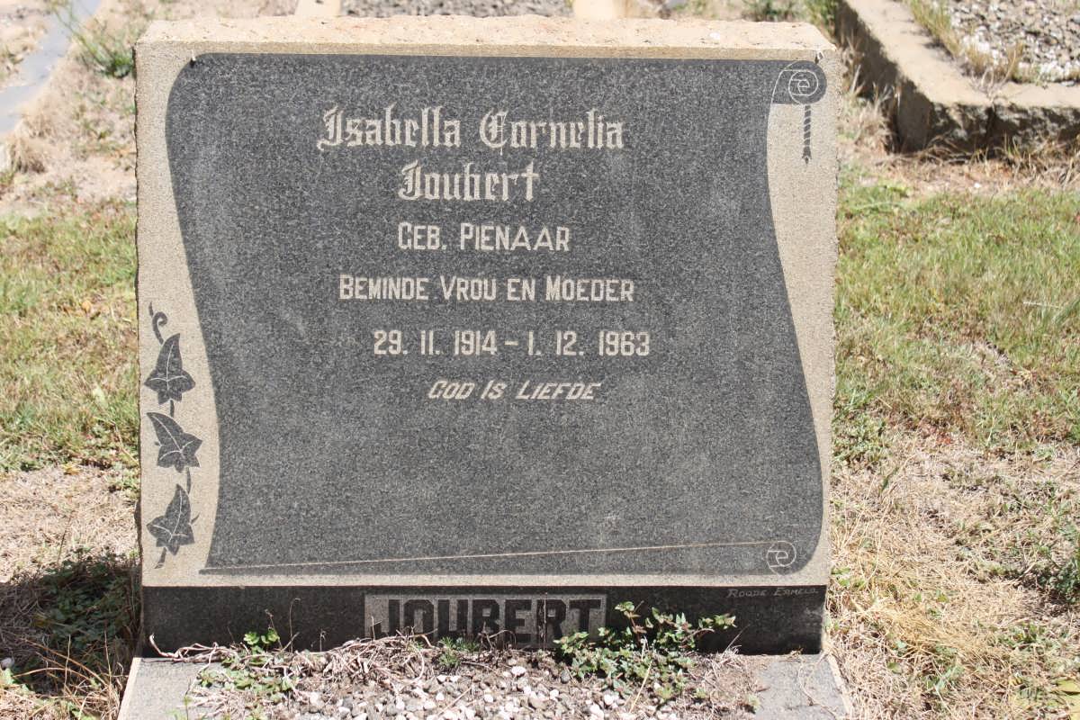 JOUBERT Isabella Cornelia geb PIENAAR 1914-1963