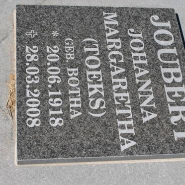 JOUBERT Johanna Margaretha nee BOTHA 1918-2008