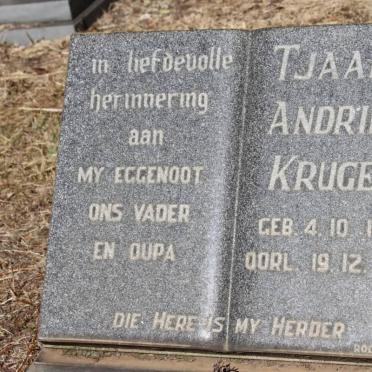 KRUGER Tjaart Andries 1929-1979