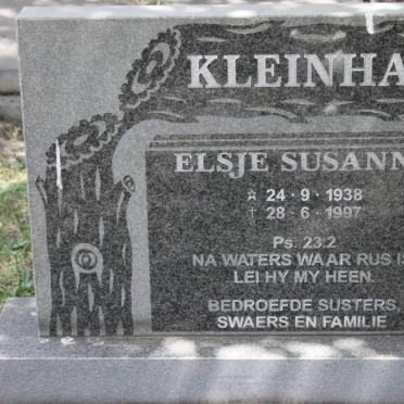 KLEINHAUS Elsje Susanna 1938-1997