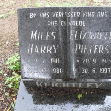 KEIGHTLEY Miles Harry 1911-1988 &amp; Elizabeth PIETERS 1915-1997