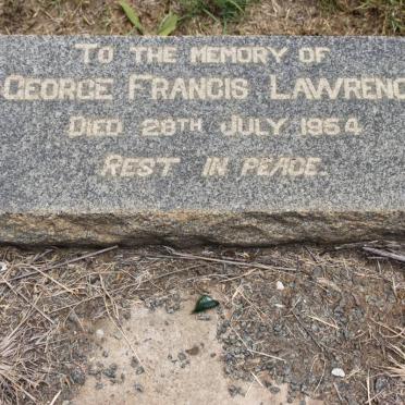 LAWRENCE George Francis -1954
