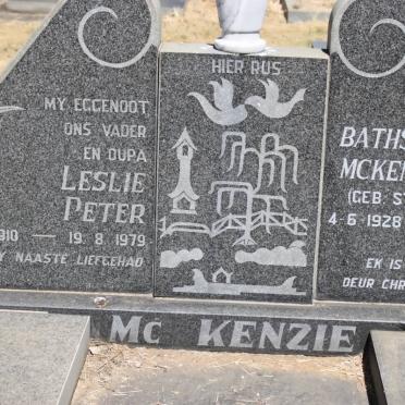 MCKENZIE Leslie Peter 1910-1979 &amp; Bathseba STANDER 1928-1997