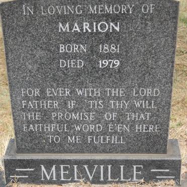 MELVILLE Marion 1881-1979