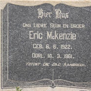 McKENZIE Eric 1922-1961