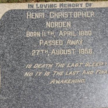 NORDEN Henri Christopher 1880-1958