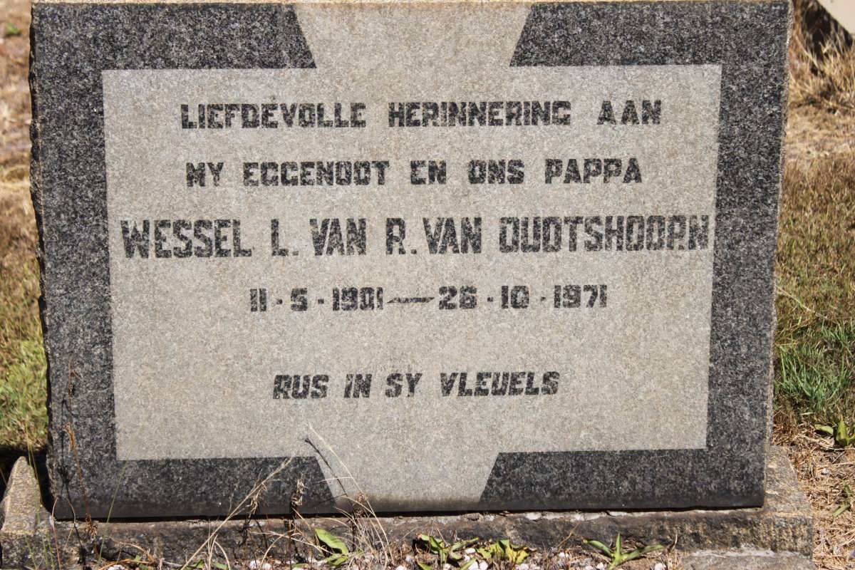 OUDTSHOORN Wessel L. van R., van 1901-1971