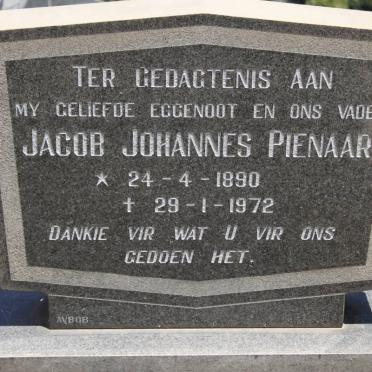 PIENAAR Jacob Johannes 1890-1972