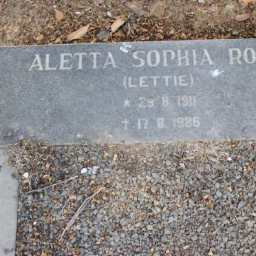 ROOD Aletta Sophia 1911-1986