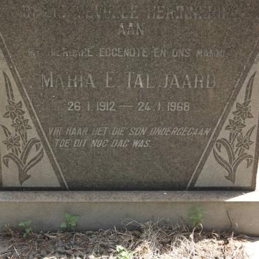 TALJAARD Maria E. 1912-1968