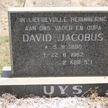 UYS David Jacobus 1890-1962