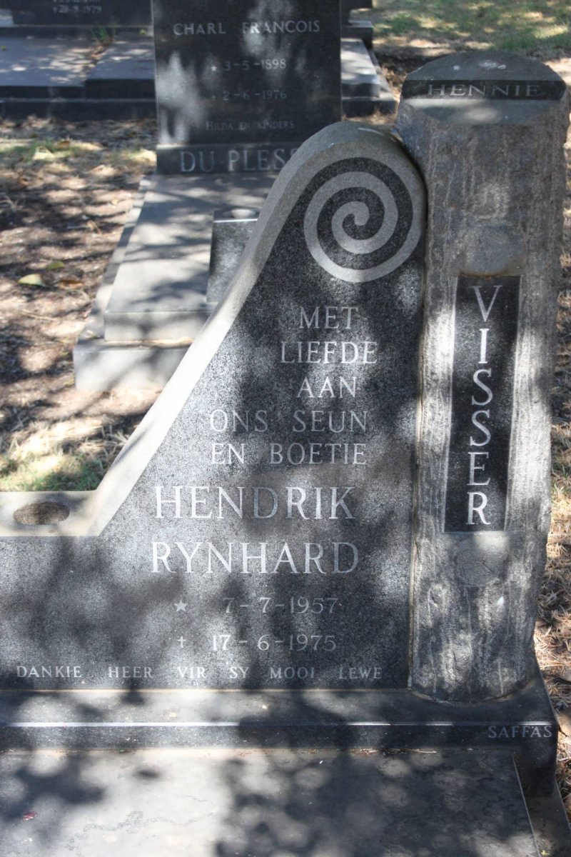 VISSER Hendrik Rynhard 1957-1975