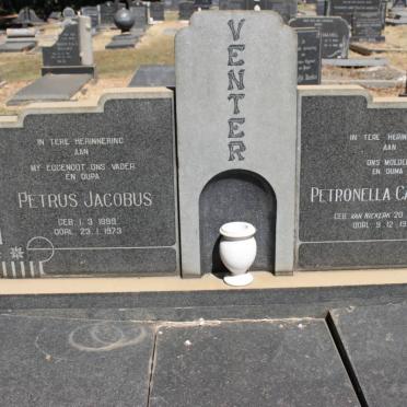 VENTER Petrus Jacobus 1899-1973 &amp; Petronella Catharina VAN NIEKERK 1907-1978