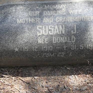 ? Susan J. née DONALD 1910-1968
