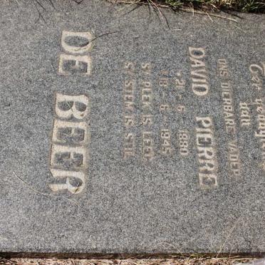 BEER David Pierre, de 1880-1945