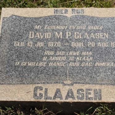 CLAASEN David M.P. 1870-1938