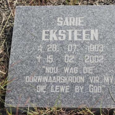 EKSTEEN Sarie 1903-2002