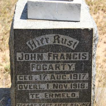 FOGARTY John Francis 1917-1918