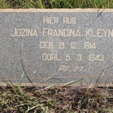 KLEYN Jozina Francina 1914-1943