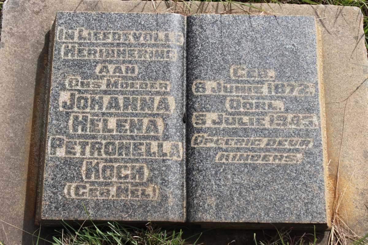 KOCH Johanna Helena Petronella geb NEL 1872-1945