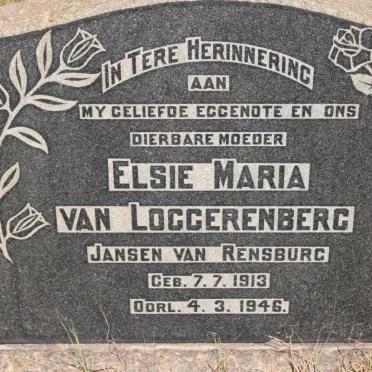 LOGGERENBERG Elsie Maria, van nee Jansen van RENSBURG 1913-1946
