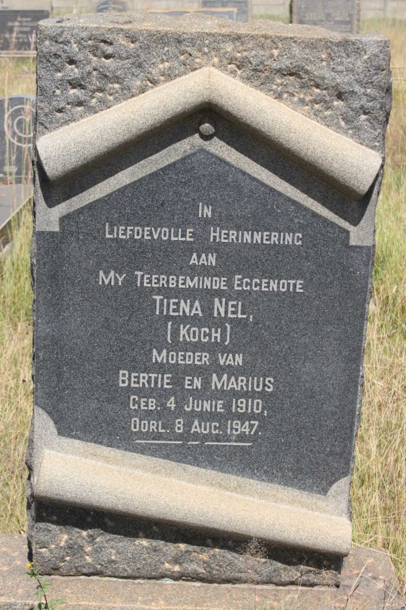 NEL Tiena nee KOCH 1910-1947