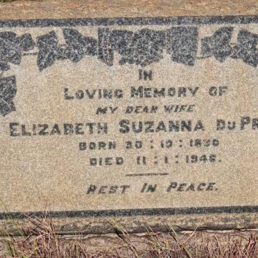 PRAT Elizabeth Suzanna, du 1890-1945