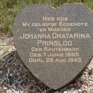 PRINSLOO Johanna Chatarina nee RAUTENBACH 1895-1943