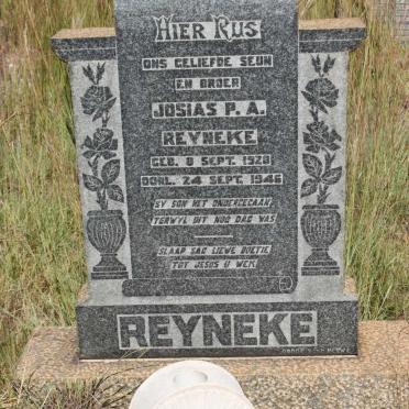 REYNEKE Josias P.A. 1920-1946