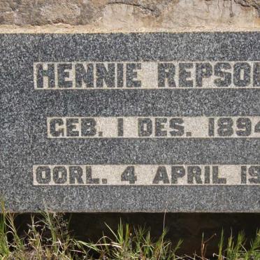 REPSOLD Hennie 1894-1916