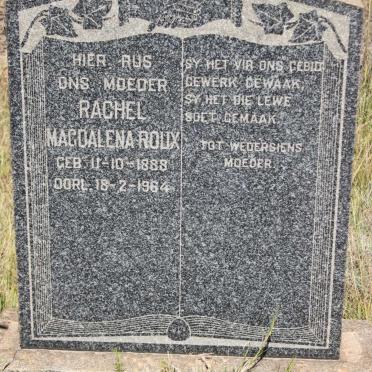 ROUX Rachel Magdalena 1888-1964