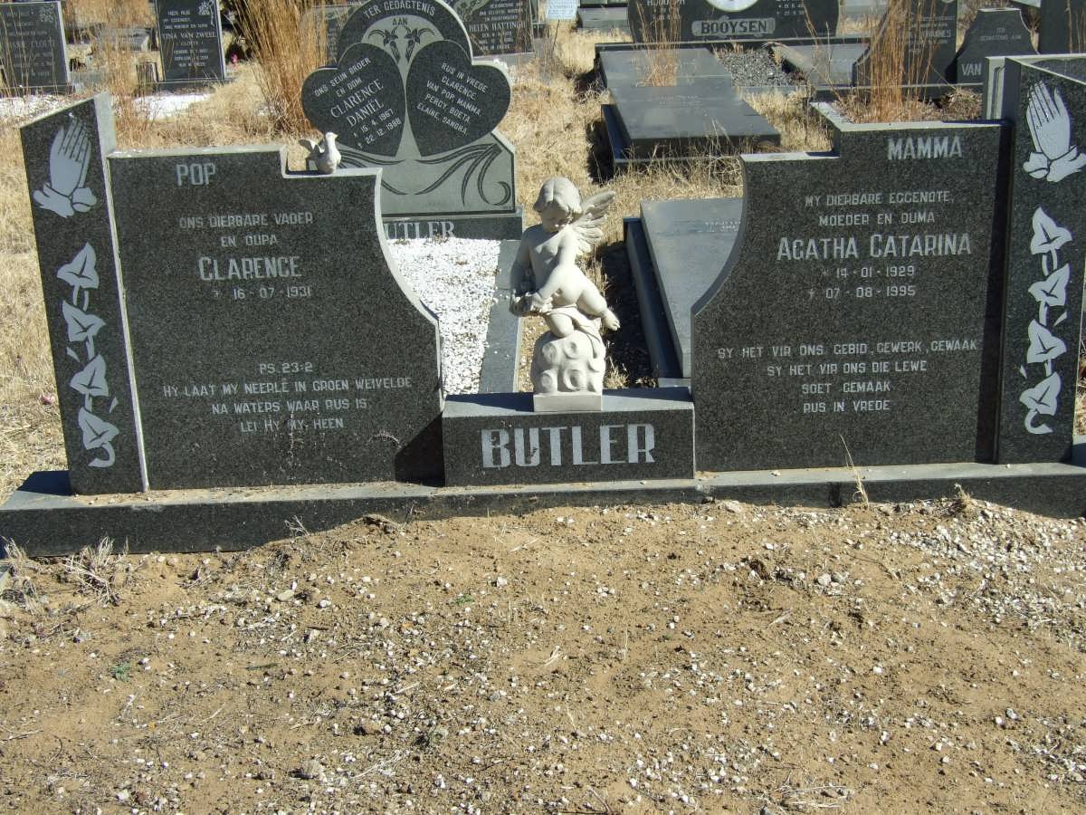 BUTLER Clarence 1931- &amp; Agatha Catarina 1929-1995