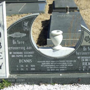 GOBEY Dennis 1926-1990 &amp; Riekie 1929-2005