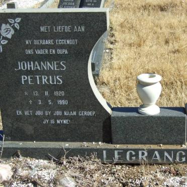 GRANGE Johannes Petrus, le 1920-1990