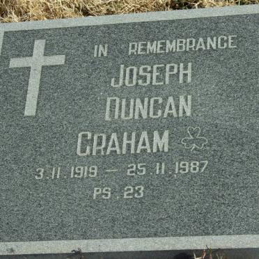 GRAHAM Joseph Duncan 1919-1987