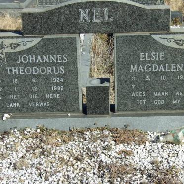 NEL  Johannes Theodorus 1924-1982 &amp; Elsie Magdalena 1932-
