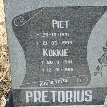 PRETORIUS Piet 1941-1999 &amp; Kokkie 1941-1995