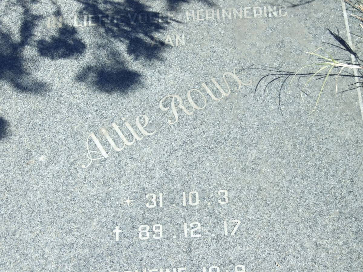 ROUX Attie 1931-1989