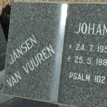VUUREN Johan, Jansen van 1957-1986