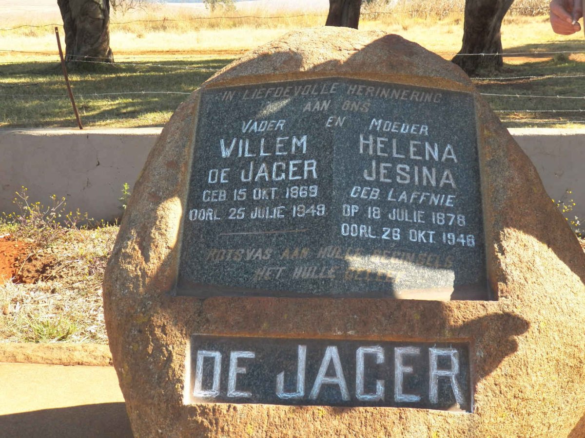 JAGER Willem, de 1869-1949 &amp; Helena Jesina LAFFNIE 1878-1946