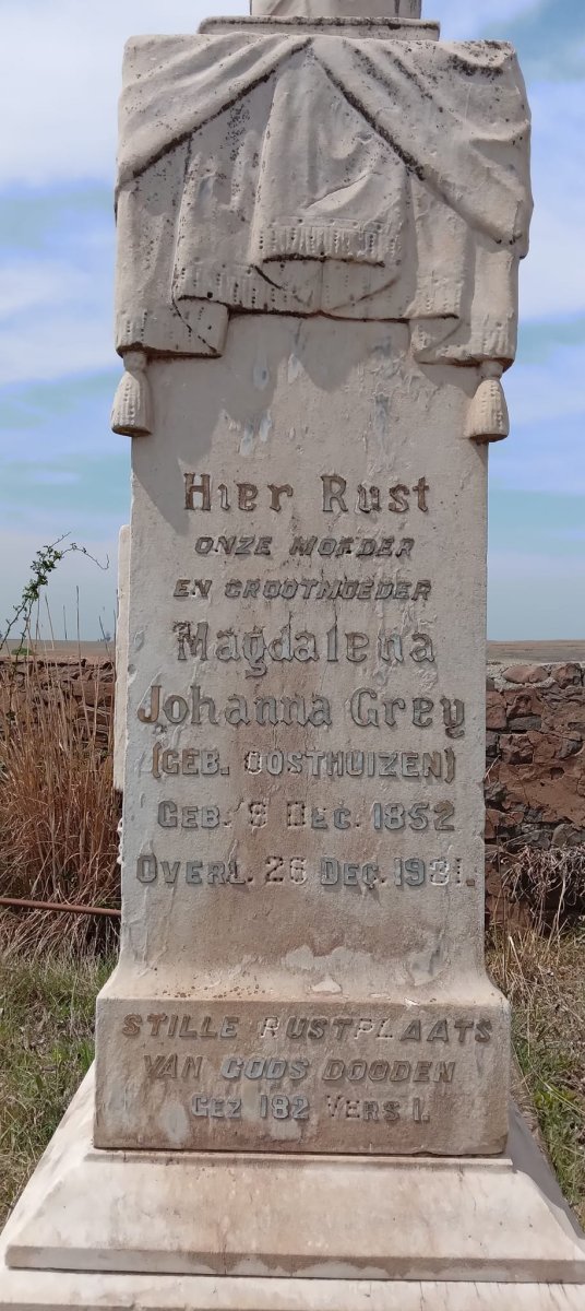 GREY Jan Petrus 1849-1922 & Magdalena Johanna nee OOSTHUIZEN 1852-1931_2