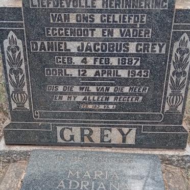 GREY Daniel Jacobus 1887-1943 :: SWART Maria Adriana nee STEYN 1896-