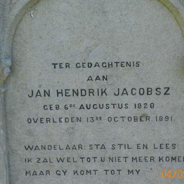 JACOBSZ Jan Hendrik 1828-1891