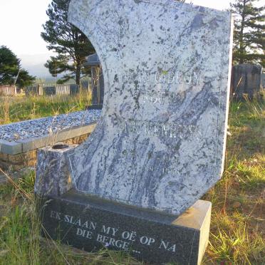 NIEUWENHUYS Jean Gideon Roux 1936-1999
