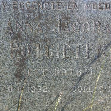 POTGIETER Anna Jacoba nee BOTHA 1902-1961