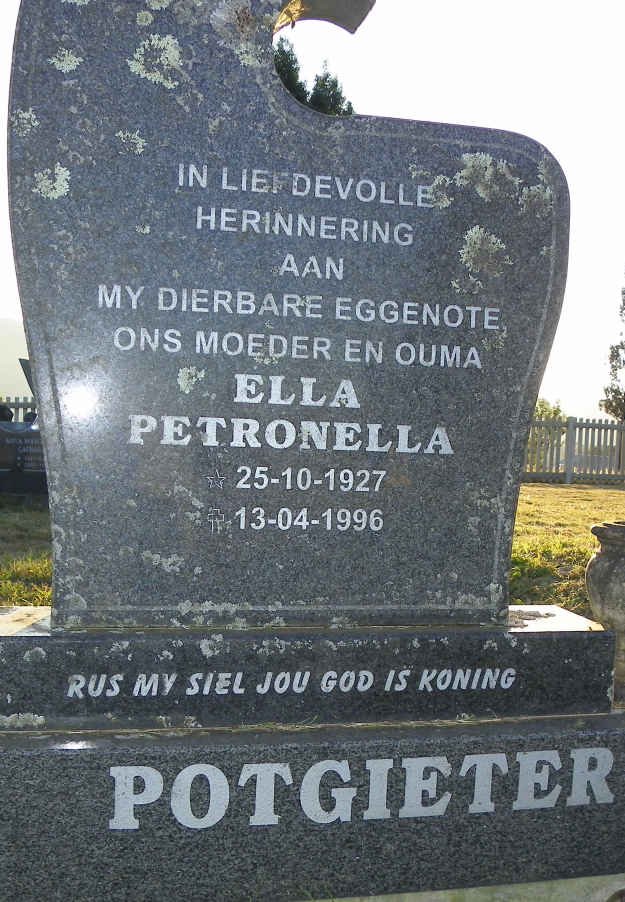 POTGIETER Ella Petronella 1927-1996