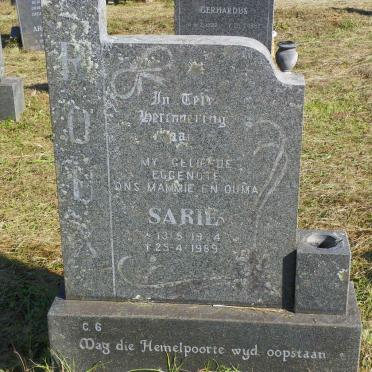 ROUX Sarie 1924-1989