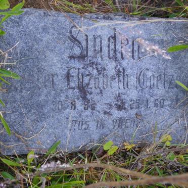 SINDEN Hester Elizabeth nee COETZEE 1932-1960