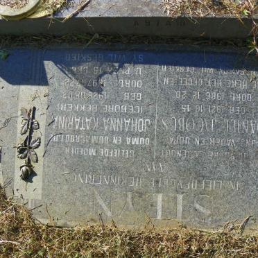 STEYN Daniel Jacobus 1921-1986 &amp; Johanna Katarina BEKKER 1926-1997