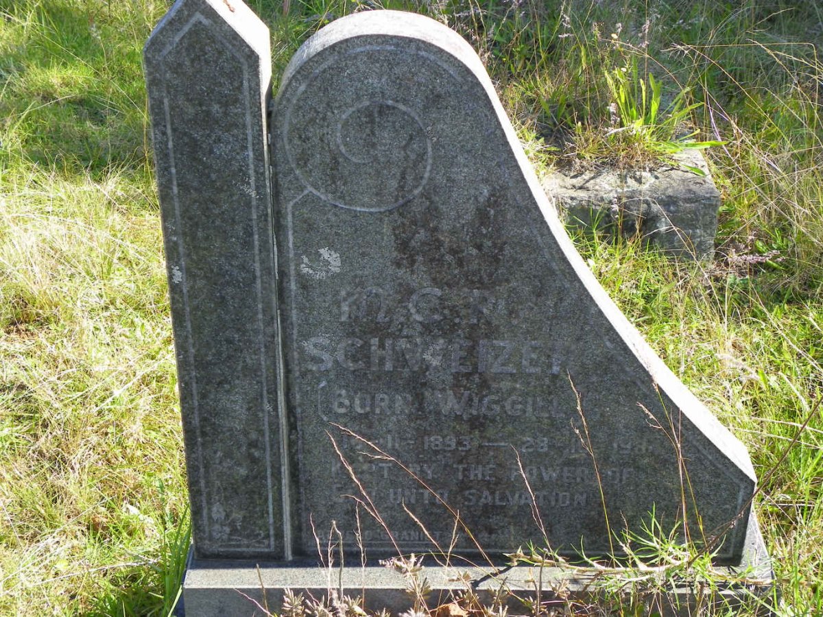 SCHWEIZER M.C.R. nee WIGGILL 1893-1984